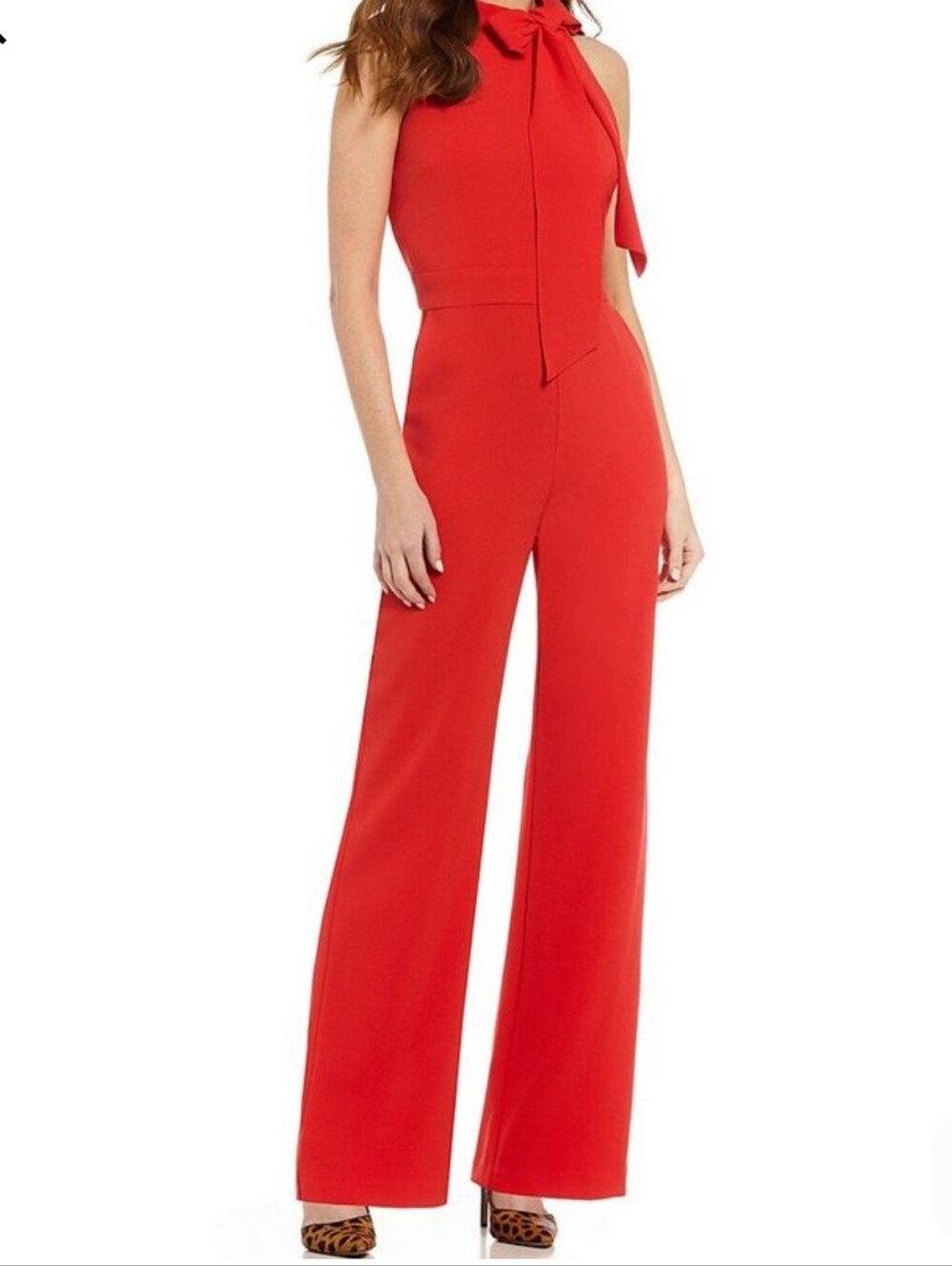 Vince Camuto Sleeveless Bow Tie Mock Neck